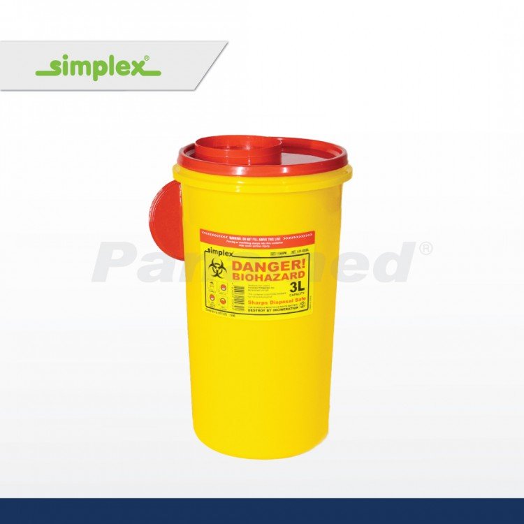 Simplex Sharps Disposal Safe 3L